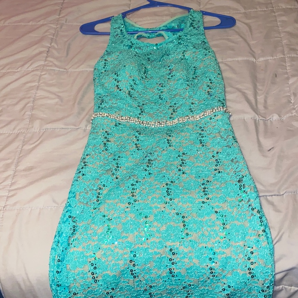 Teal dress